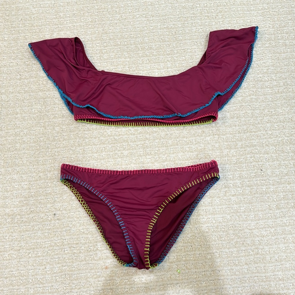 Cremieux Off-the-Shoulder Bikini Top & Bottom